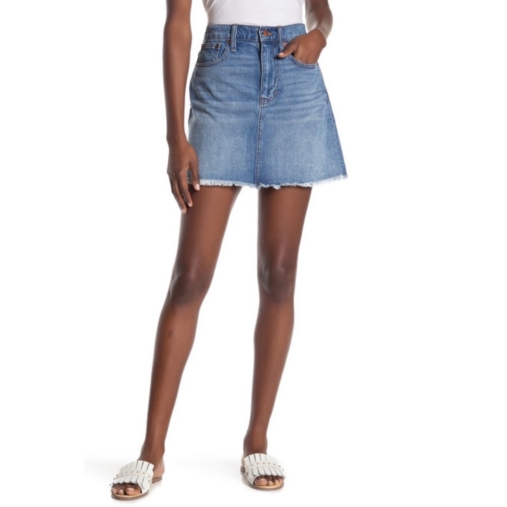 NEW MADEWELL McCarren Denim Mini Skirt